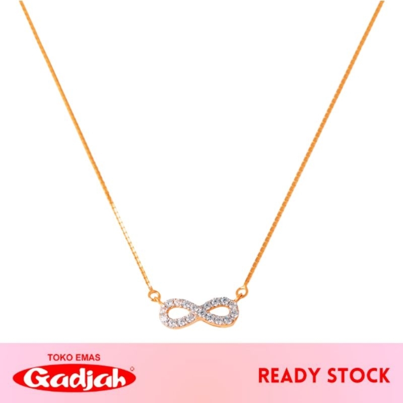 Jual Kalung Emas Infinity Mungil Mata Tabur - Toko Emas Gadjah | Shopee ...