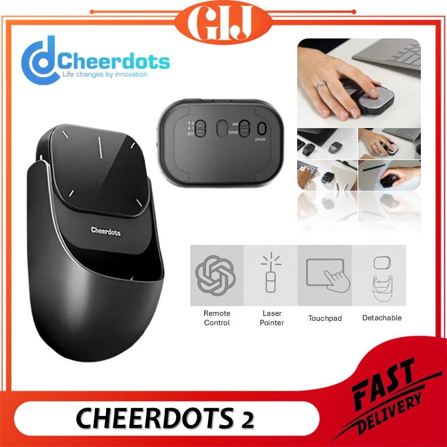 Jual Cheerdots 2 Detachable Air Mouse Bluetooth Wireless Touchpad ...