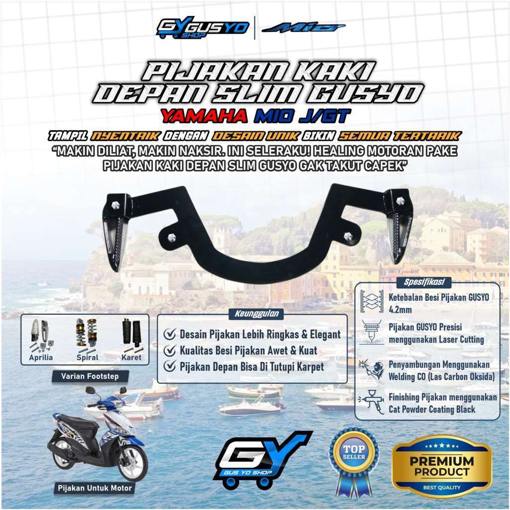 Jual Pijakan kaki / Footstep / step motor Yamaha MIO J dan GT 110cc ...
