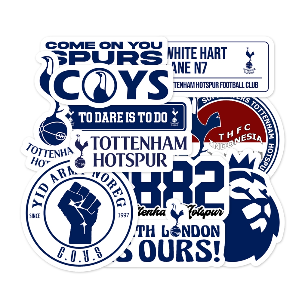 Jual Stiker TOTTENHAM HOTSPUR Sticker Pack vol. 1 (COYS) | Shopee Indonesia