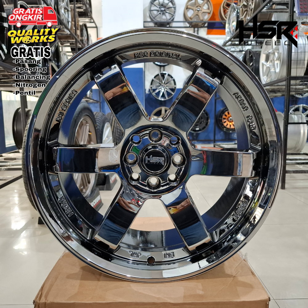 Jual Velg Mobil Toyota Raize Ring 18 Lebar 8 Velg Racing HSR Wheel Rai ...