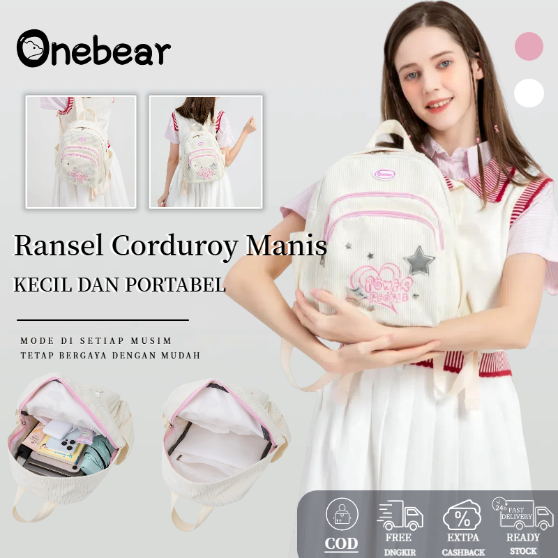 Jual Onebear mini backpack lucn Tas bahu kuning telur tas ransel mini ...