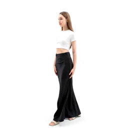 Rok Satin Azalea 110CM Rok Satin Panjang 110cm Wanita Rok Satin Maxi Premium Satin Long Skirt