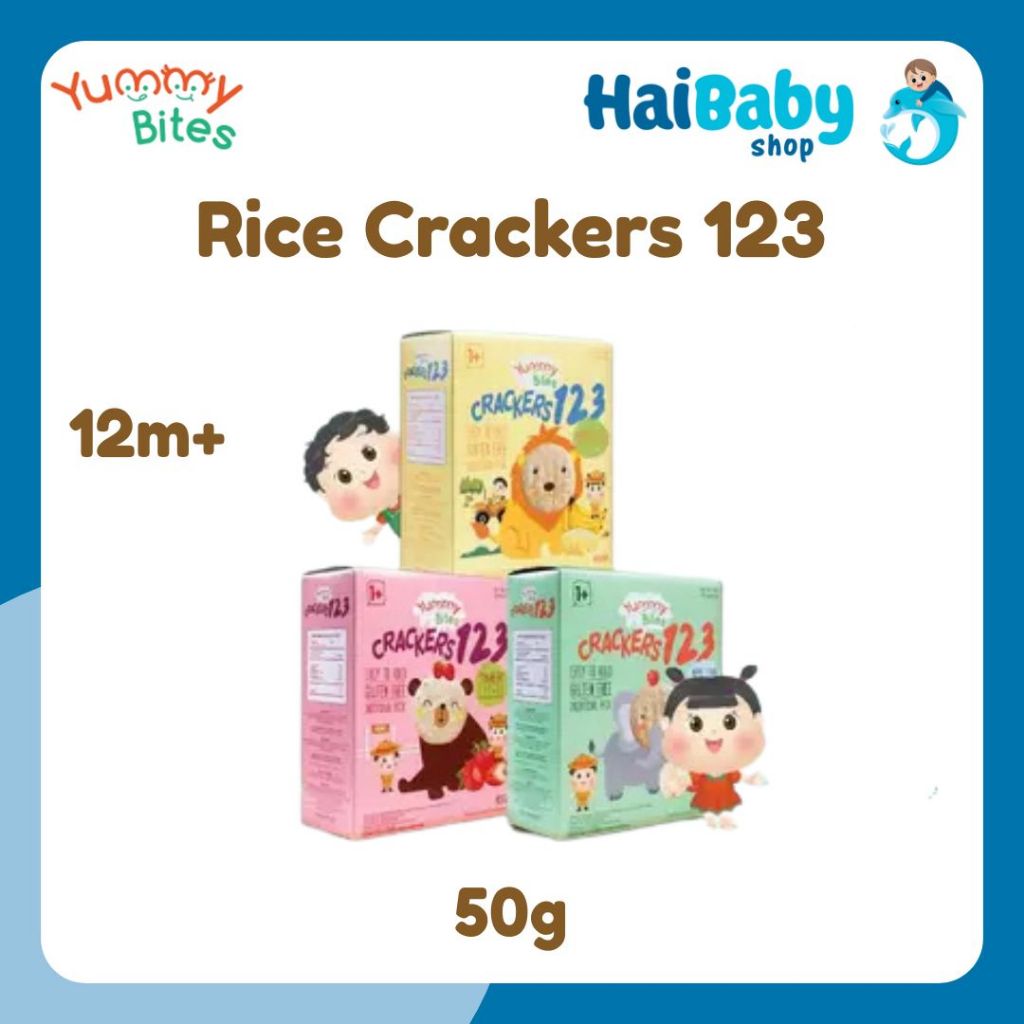 Jual Yummy Bites Rice Crackers 123 Cemilan Anak 1 Tahun+ 50 g | Shopee ...