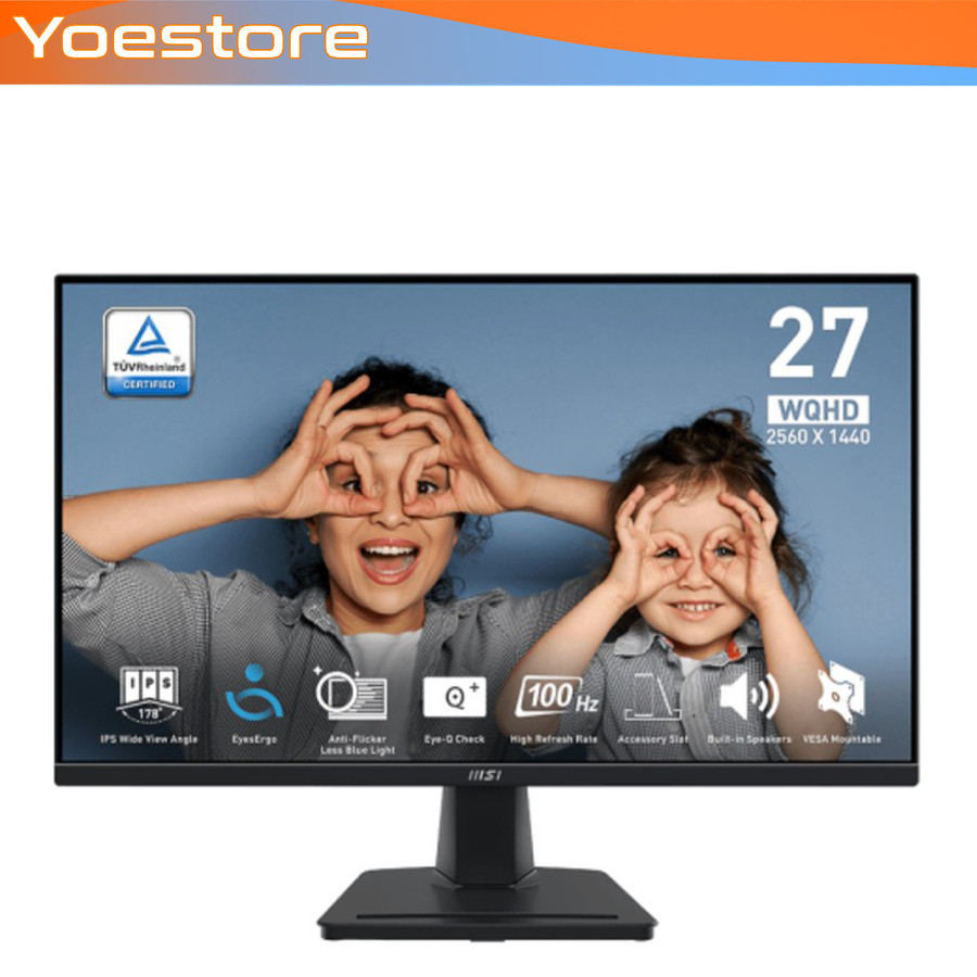 Jual Monitor MSI LED IPS PRO MP275Q E14 144HZ - WQHD 27