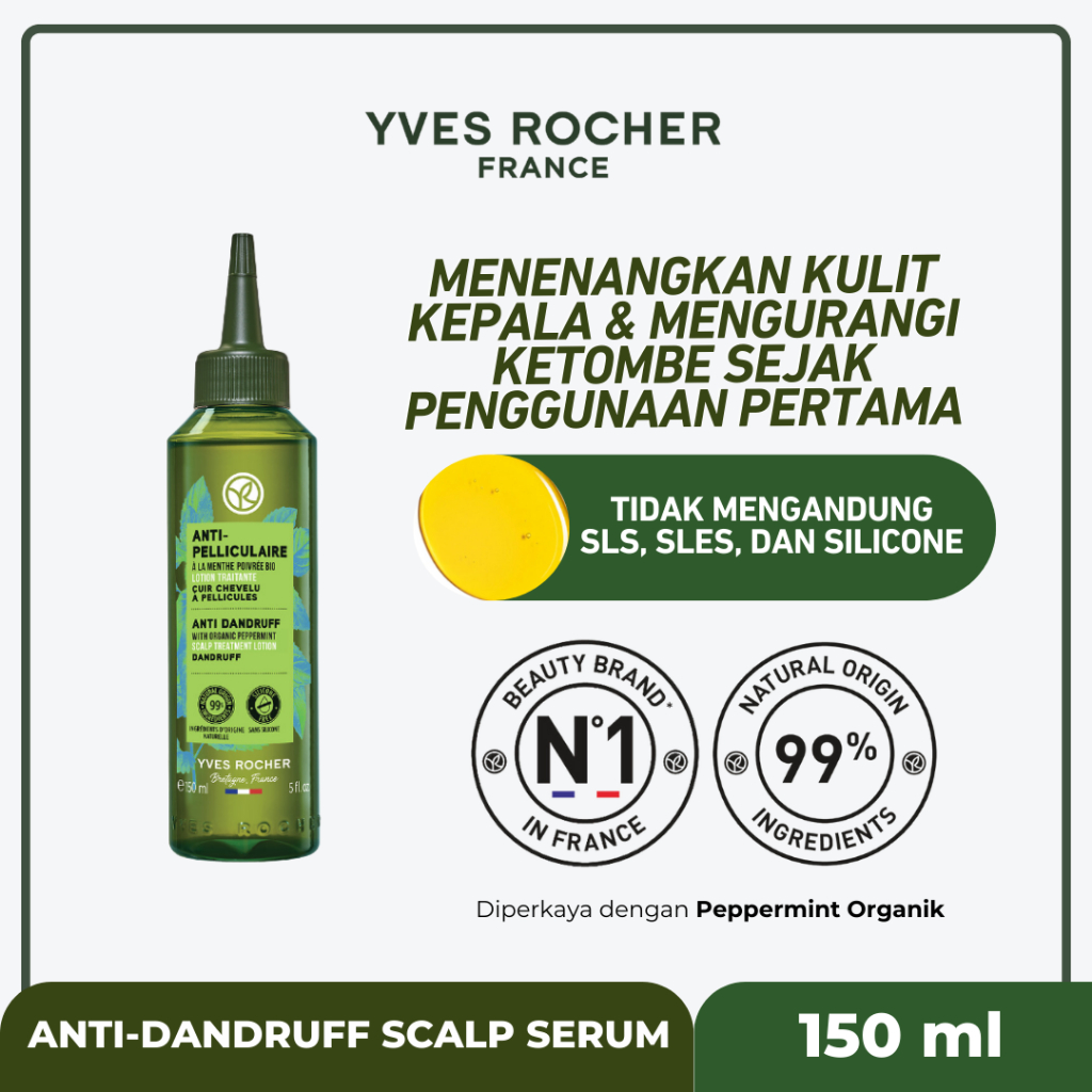 Jual Yves Rocher Anti-Dandruff Scalp Serum 150 ml | Shopee Indonesia