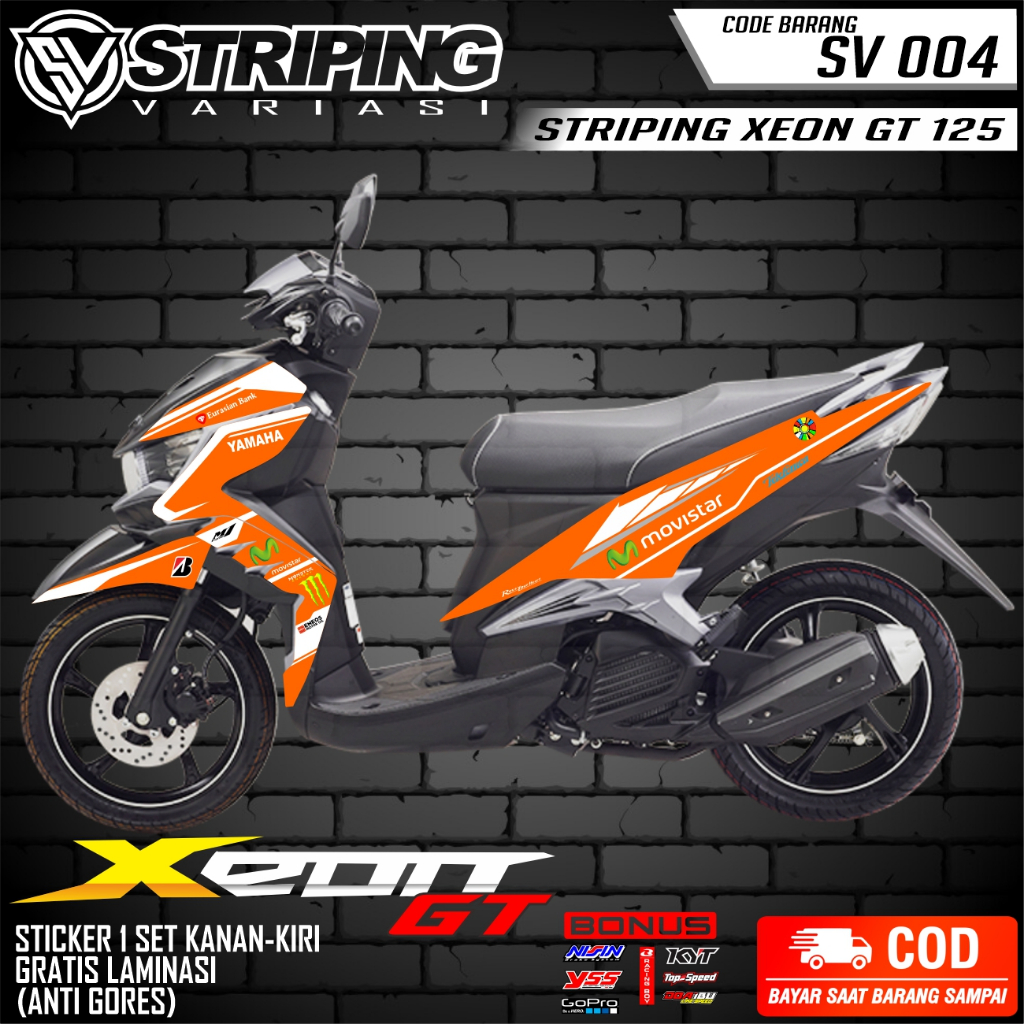 Jual Striping Variasi YAMAHA XEON GT 125/Sticker STIKER SETIKER List ...