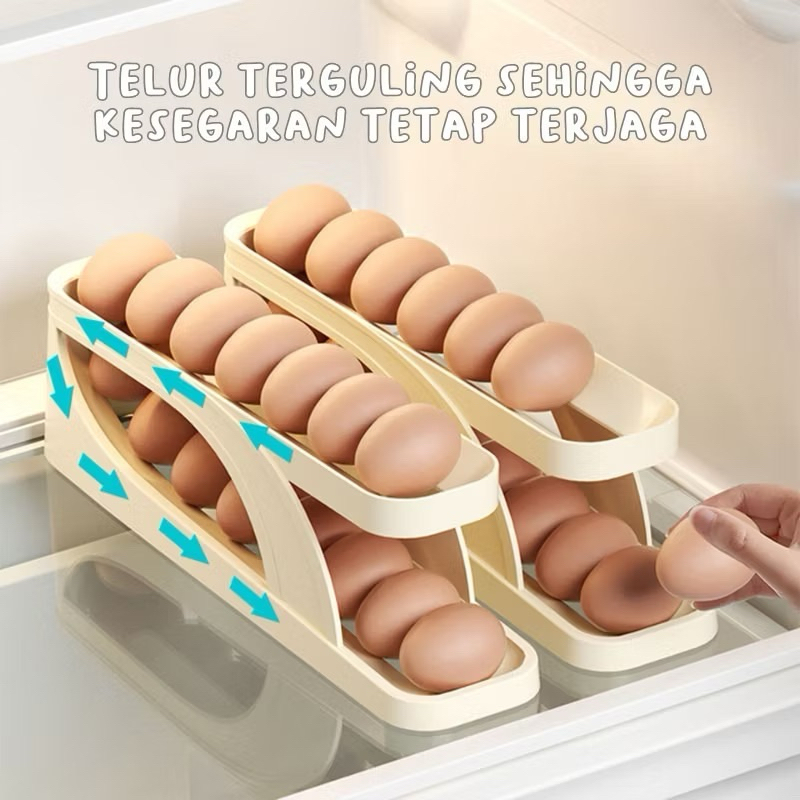 Jual Rak Telur 2 Tingkat/ Egg Storage Box/Tempat Penyimpanan Telor 2 ...