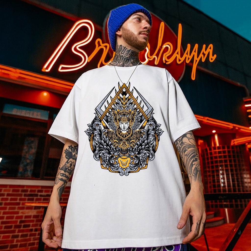 Jual GAZFER Kaos Oversize Pria Wanita Wayang Artwork Javaness Cotton ...