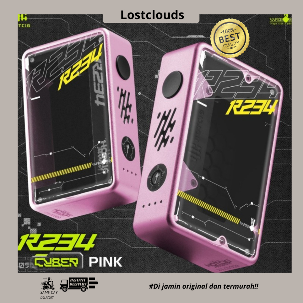 Jual Hotcig R234 Cyber Pink Series Mod Only Original 100% | Shopee ...