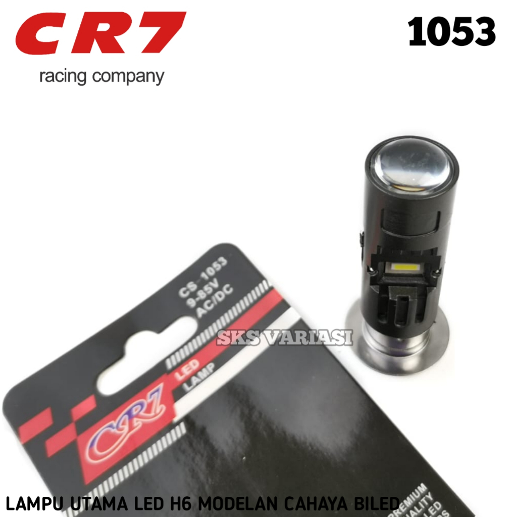 Jual Lampu Utama LED H6 Model Biled CR7 Socket H6 Jauh Dekat Putih AC ...