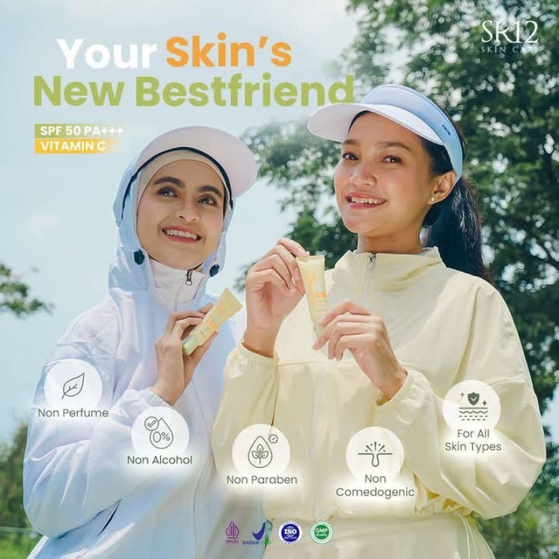 Jual Suncreen SR12 SPF50 PA+++ With Vit.C Colagen No Whitecast | Shopee ...