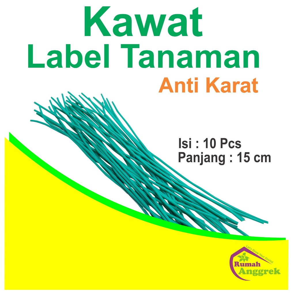 Jual Kawat Label Tanaman Anti Karat 15 cm 10 pcs plant tag wire awet ...