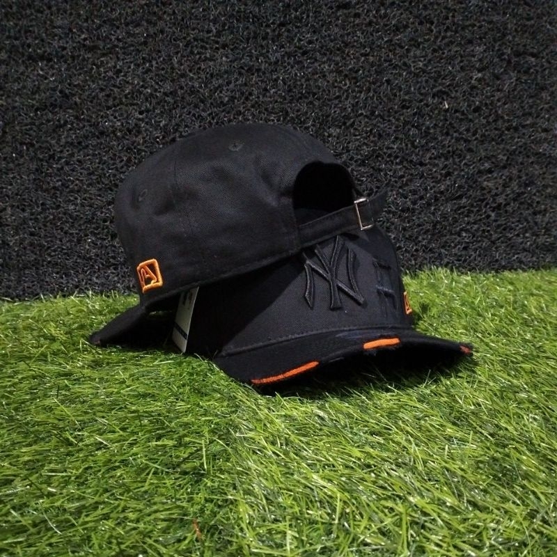 Jual NY Black One Black Ripped Damage/Topi Premium High Quality ...
