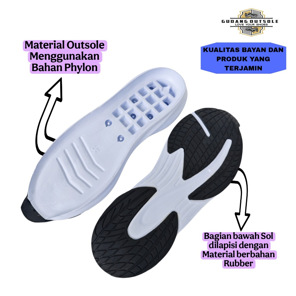 Jual Outsole Sepatu Olahraga - Sol Phylon Untuk Sepatu Running dan ...