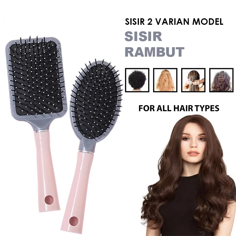 Sisir Rambut Sikat Anti Kusut dan Rontok Super Halus 2 Model | AutoStock