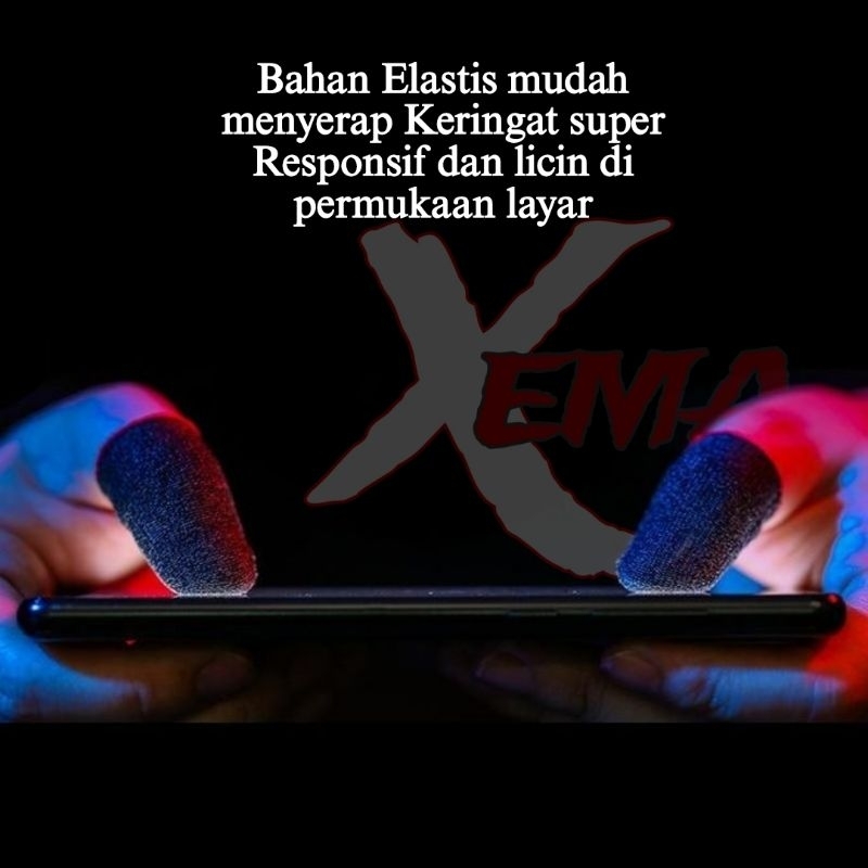 Jual Combo Bedak Gaming Xema + Sarung Jempol Xema Premium uper Red 10Gr ...
