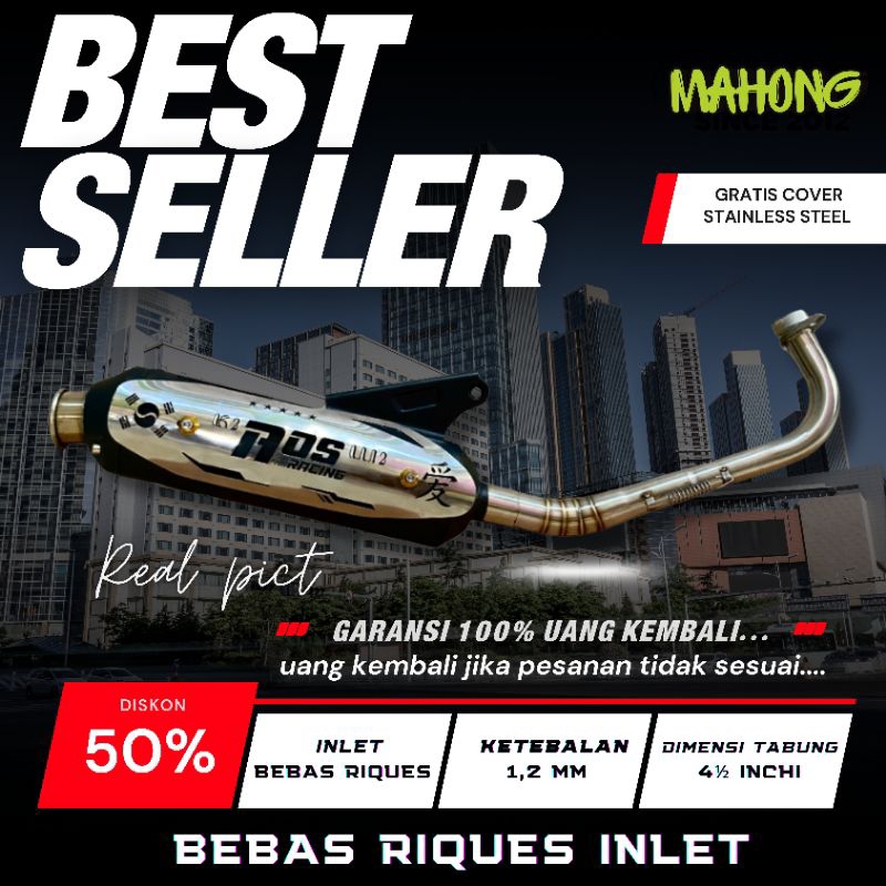 Jual Knalpot Standar Racing bass Adem Original Aos Racing TB Vario ...