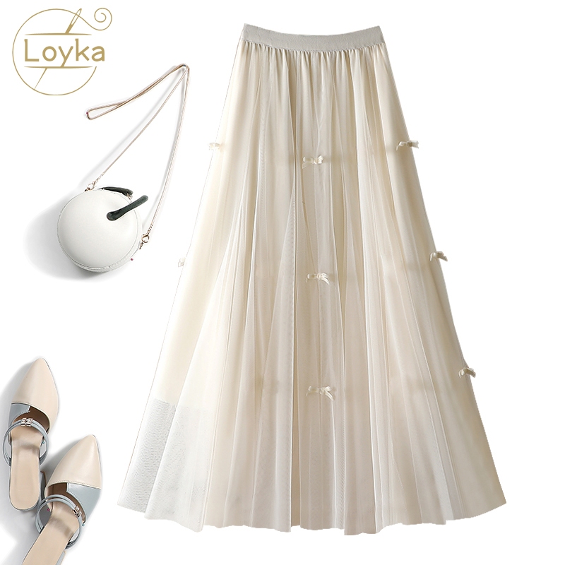 Jual Loyka Rok Tutu 4Lapis rok tutu lipit gaya Korea baru rok panjang ...