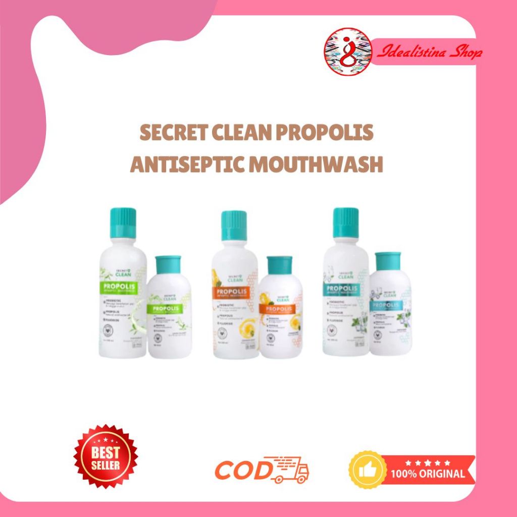Jual Secret Clean Propolis Antiseptic Mouthwash | Shopee Indonesia