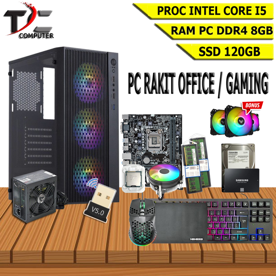 Jual PC RAKIT OFFICE GAMING PC KOMPUTER INTEL CORE I5 GEN 7 LGA 1151 ...