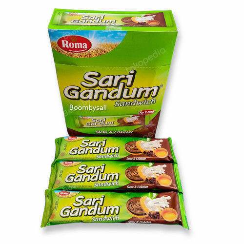 Jual Sari Gandum Sandwich 324G 1 Box Isi 12 Sachet | Shopee Indonesia