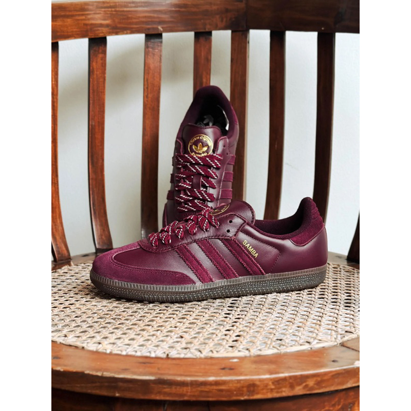 Jual ADIDAS SAMBA OG SUMATRA ISLAND SERIES MAROON BNIB RESMI JR9445 ...
