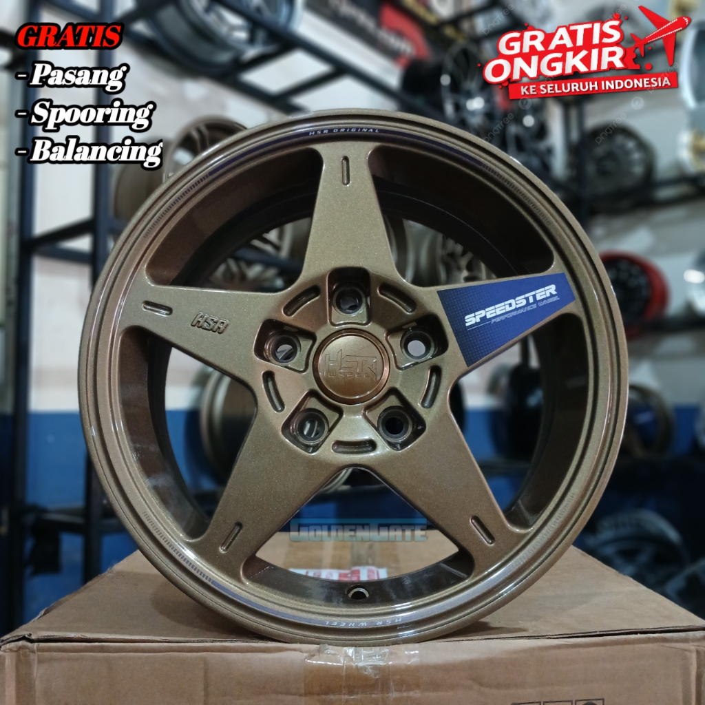 Jual Velg racing r15 5x114,3 hsr speedster lebar 6,5 bisa untuk Ertiga ...