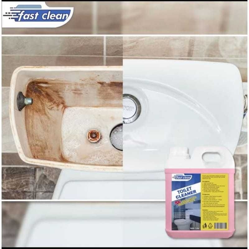 Jual FastClean Toilet Cleaner 1 Liter Pembersih Kerak Kamar Mandi Noda ...