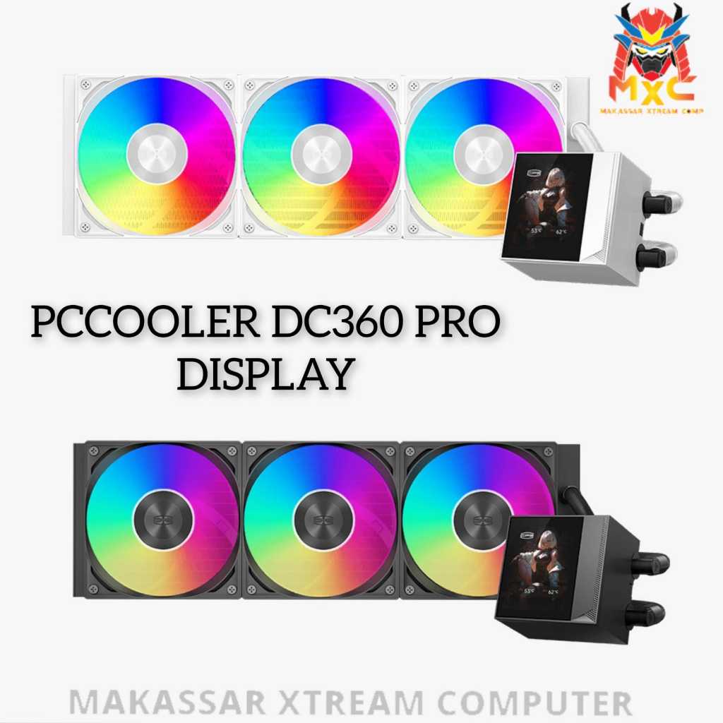 Jual PCCOOLER DC360 PRO ARGB DISPLAY 360mm Liquid Cooler | Shopee Indonesia