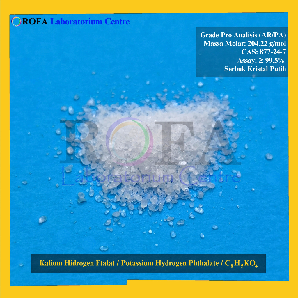 Jual Kalium Hidrogen Ftalat / Potassium Hydrogen Phthalate / C8H5KO4 ...