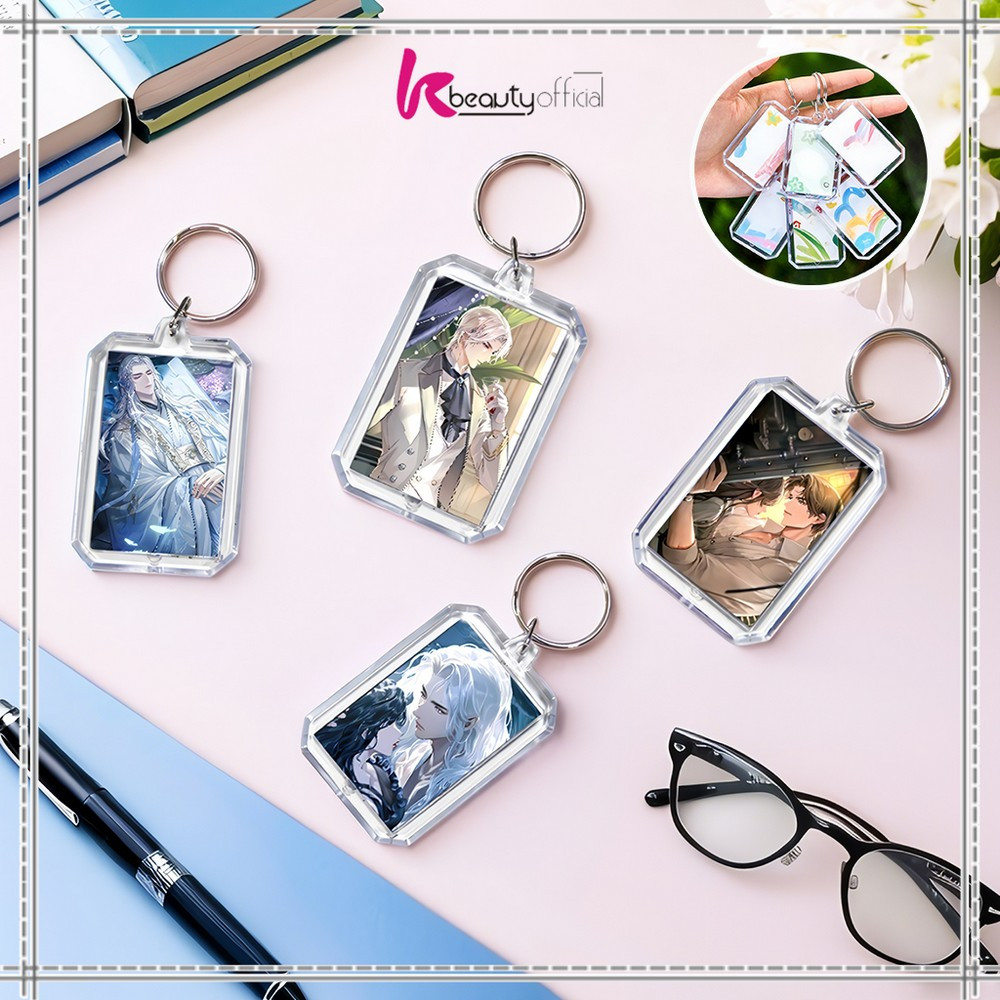 Jual KB-C1269 Gantungan Kunci Ganci Akrilik Insert Paper Photo DIY ...