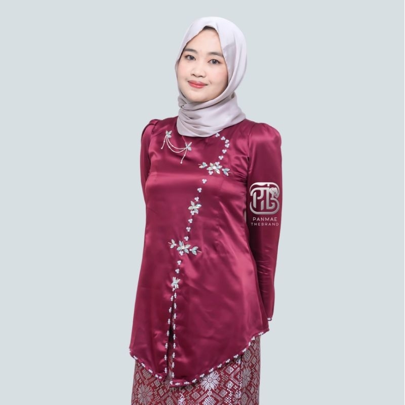 Jual Alishaa One Set Baju Kurung Melayu Rok Songket & Satin | Shopee ...