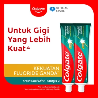 Colgate Maximum Cavity Protection Fresh Cool Mint Toothpaste 180g - Pasta Gigi (2pcs)