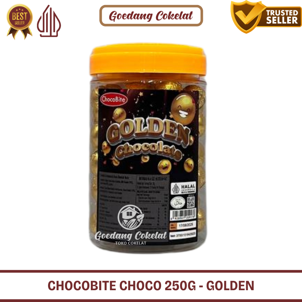 Jual Chocobite Golden Billiard Football Chocolate Coklat Emas Toples ...