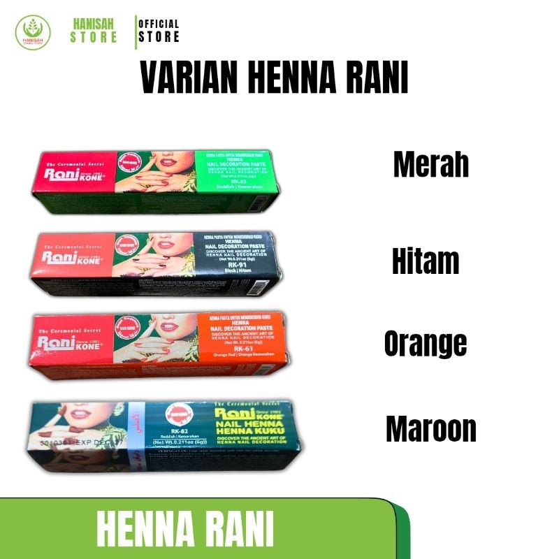 Jual HENA RANI KONE ALL VARIAN | Shopee Indonesia