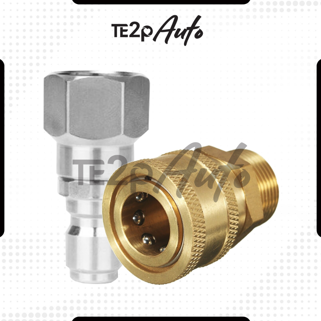 Jual Te2p Auto Adaptor Nepel Swivel Anti Kusut M22 Female Ke M22 Male ...