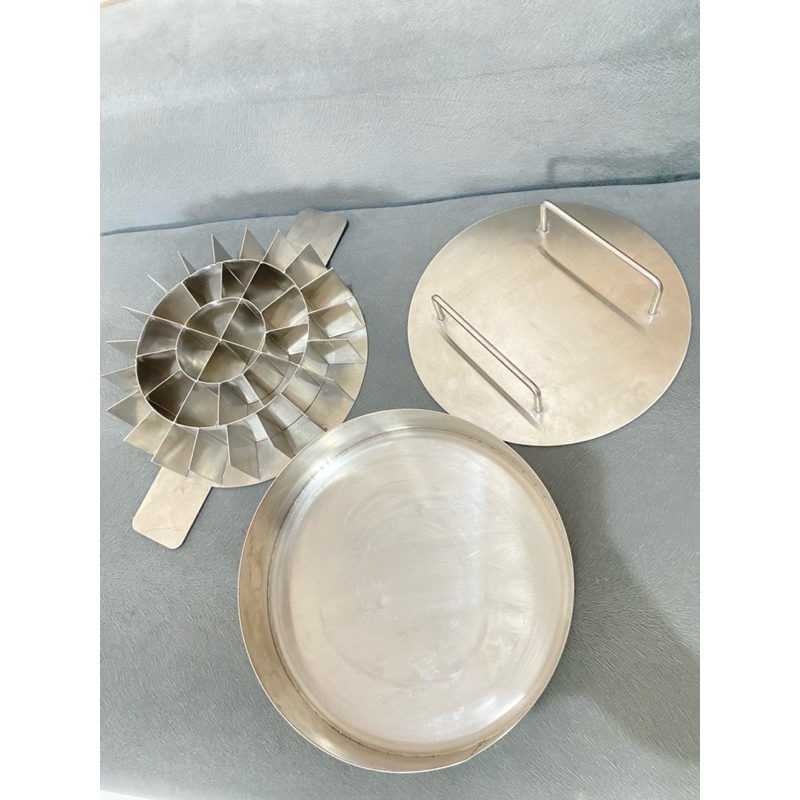 Jual pembagi adonan+loyang+penekan stainless steel | Shopee Indonesia