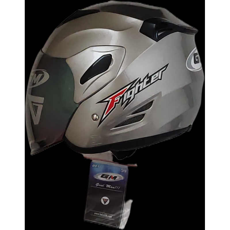 Jual HELM GM FIGHTER SOLID 100% ORIGINAL | Shopee Indonesia