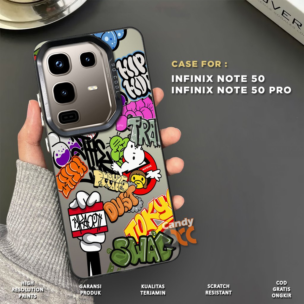 Jual CASE INFINIX NOTE 50 NOTE 50 PRO 4G - SO COOL HOLOGRAM PREMIUM ...