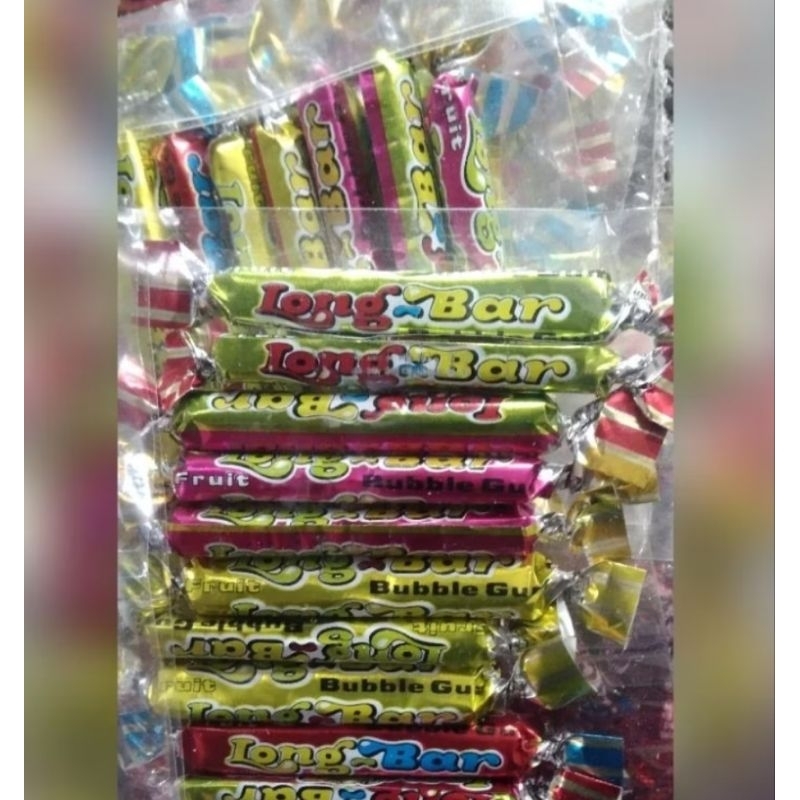 Jual Permen karet long bar/ Longbar fruity bubble gum legend istimewa ...