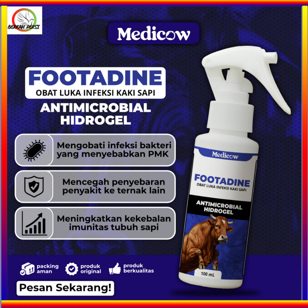 Jual PAKET OBAT VIRUS PMK ( 2 BOTOL ISI PMK KILLER & FOOTADINE) SPRAY ...