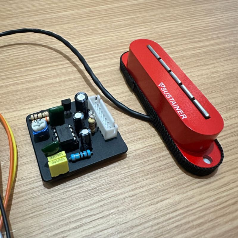 Jual SUSTAINER SINGLE MODEL FERNANDES 3 MODE RED COLOR || PICKUP GUITAR ...