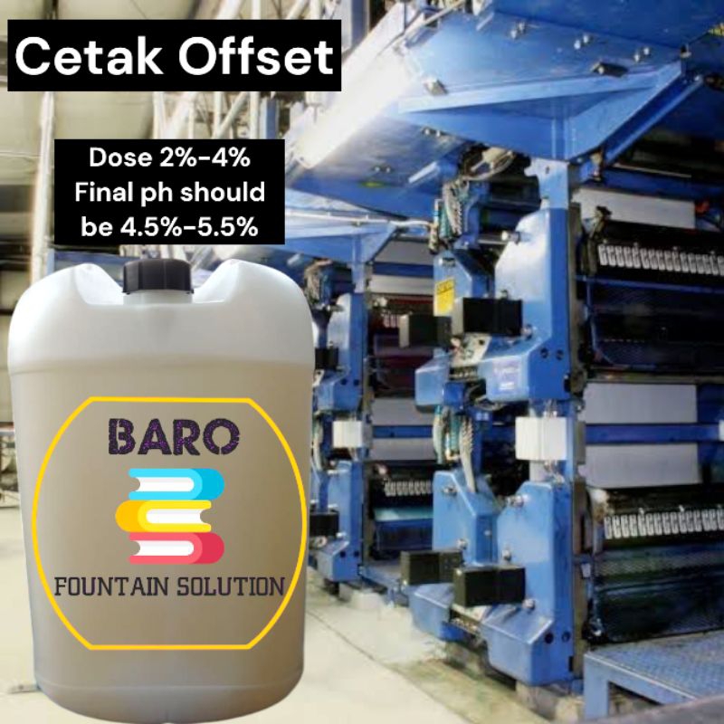 Jual Fountain Solution Baro Fount 5 Liter Percetakan Offset | Shopee ...