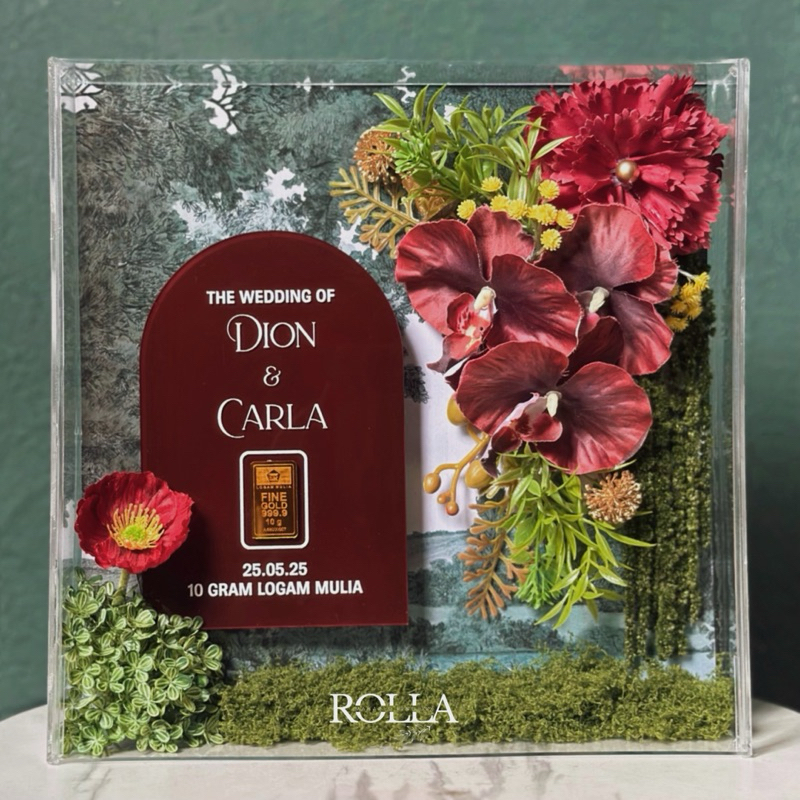 Jual Frame Mahar Seri “FLORA” 30x30cm | Shopee Indonesia