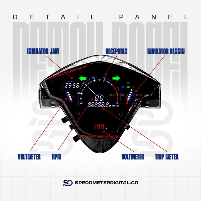 Jual Spedometer Digital Beat Karbu V3 PNP | Shopee Indonesia