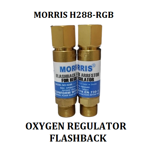 Jual FLASHBACK REGULATOR Oxygen LPG/ Acy MORRIS Pengaman Regulator ...