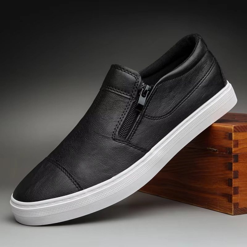 Jual Ruggo Grind Sepatu Slip on Pria Casual Leather Syntetic | Shopee ...