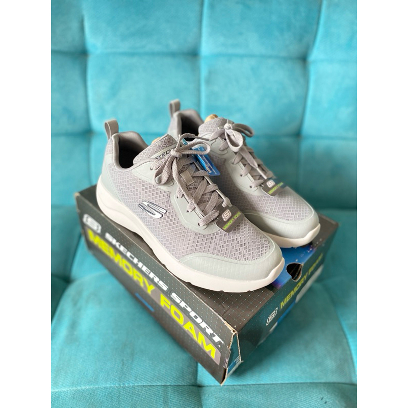Jual shoes skechers full black memory foam Dynamight men 232293