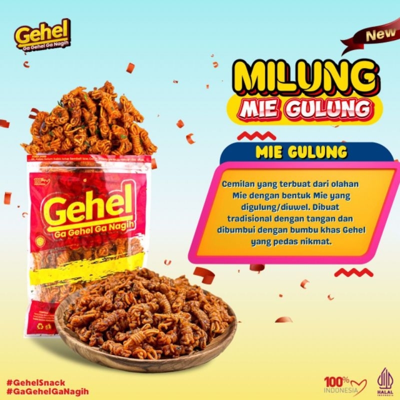 Jual Mie Gulung Gehel 200g / Milung Mie Uwel 200g | Shopee Indonesia